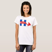 T-Shirt Nooit Hillary (Voorkant volledig)