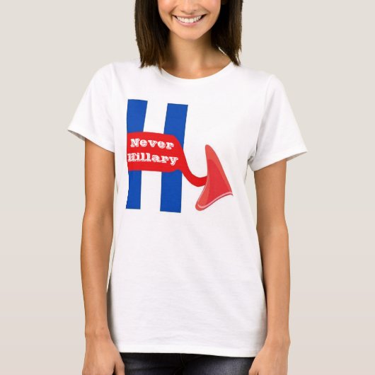 T-Shirt Nooit Hillary (Voorkant)