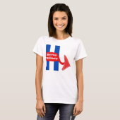 T-Shirt Nooit Hillary (Voorkant volledig)