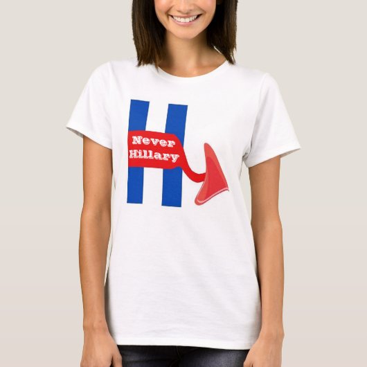 T-Shirt Nooit Hillary (Voorkant)