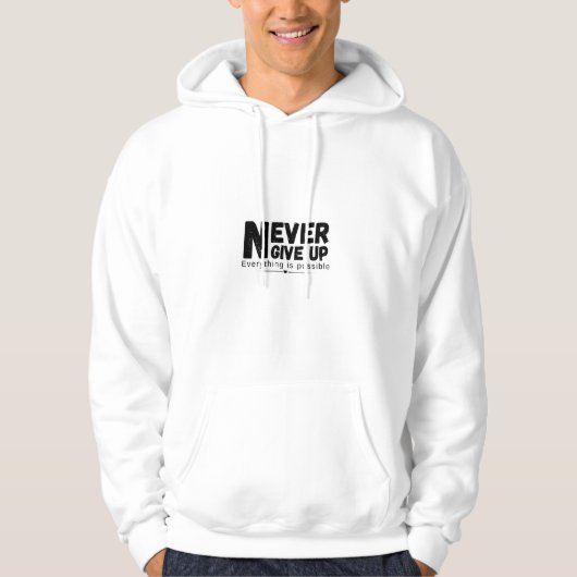 T-Shirt 'Nooit Opgeven Alles Is Mogelijk' (Voorkant)