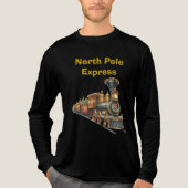 T-Shirt-North Pole Express Long Sleeve Tri-Blend T Tri-Blend Shirt (Voorkant volledig)