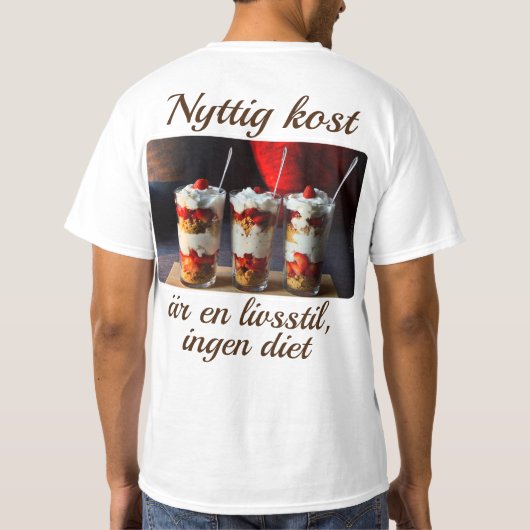 T-shirt — Nyttig kost (Achterkant)