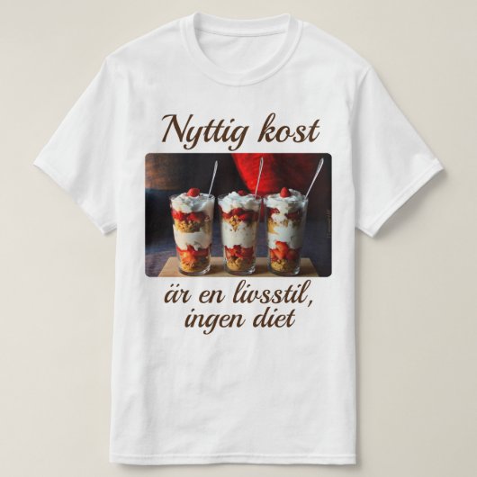 T-shirt — Nyttig kost (Design voorkant)
