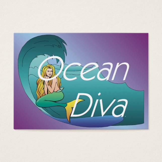 T-SHIRT Ocean Diva Visitekaartje (Voorkant)