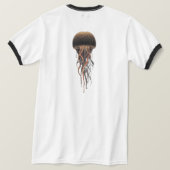 T-Shirt Ocean's Grace: Kwallen Minimalistisch T-sh (Design achterkant)