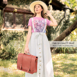 T-shirt - Ode to Love ontwerp van Dichteres Adiela