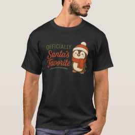 T-shirt officieel Santa's favoriet (Pinguïn)