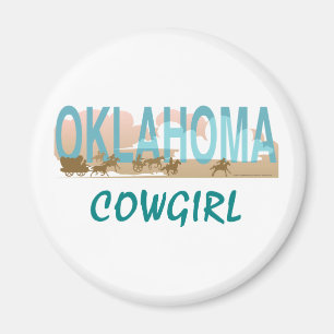 T-SHIRT Oklahoma Cowgirl Magneet