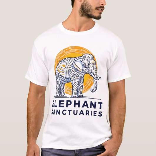 T-shirt Olifantensanctuaries (Voorkant)