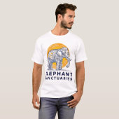 T-shirt Olifantensanctuaries (Voorkant volledig)