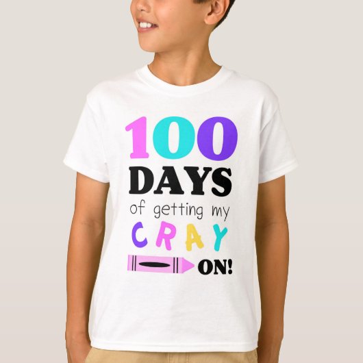 T-shirt om 100 dagen Kindergarten te vieren (Voorkant)