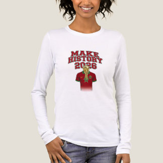 T-shirt om geschiedenis te schrijven voor vrouwen