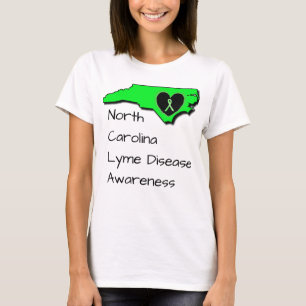 T-shirt om Lyme-bewustzijn in North Caroline te ve