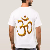 T-Shirt - OM, oud goudeffect / voorzijde - achterz (Achterkant)