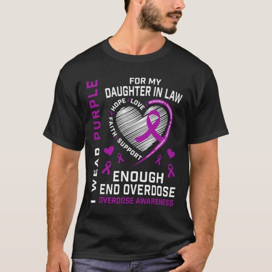 T-shirt om overdosisbewustzijn te beëindigen Enoug (Voorkant)