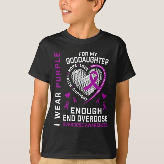 T-shirt om overdosisbewustzijn te beëindigen genoe (Voorkant)
