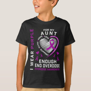 T-shirt om overdosisbewustzijn te beëindigen genoe