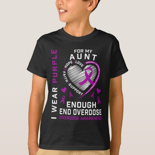 T-shirt om overdosisbewustzijn te beëindigen genoe (Voorkant)