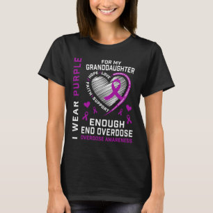T-shirt om overdosisbewustzijn te beëindigen genoe