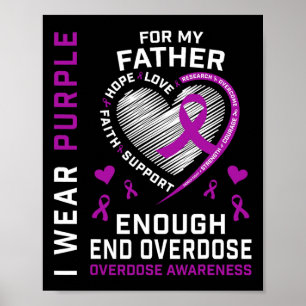 T-shirt om overdosisbewustzijn te beëindigen genoe poster
