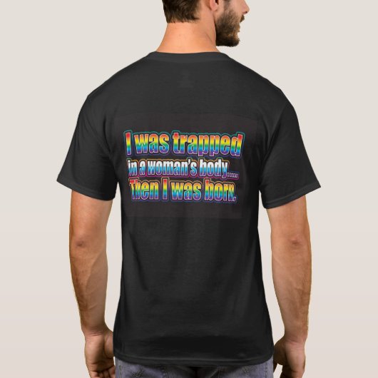 T-shirt om vast te zitten (Achterkant)