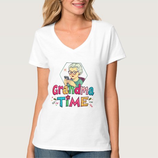 T-shirt Oma Tijd (Voorkant)