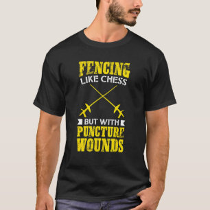 T-shirt omheining als schaap, maar met punctie
