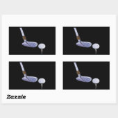 T-shirt omhoog rechthoekige sticker (Vel)