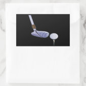 T-shirt omhoog rechthoekige sticker (Tas)