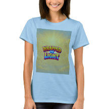 T-shirt 'Omhuld door licht'