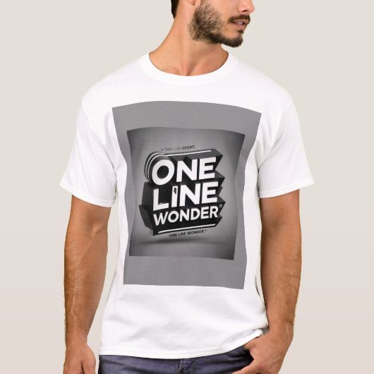 T-shirt One Line Wonder (Voorkant)