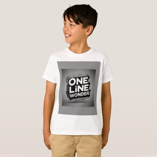 T-shirt One Line Wonder (Voorkant volledig)