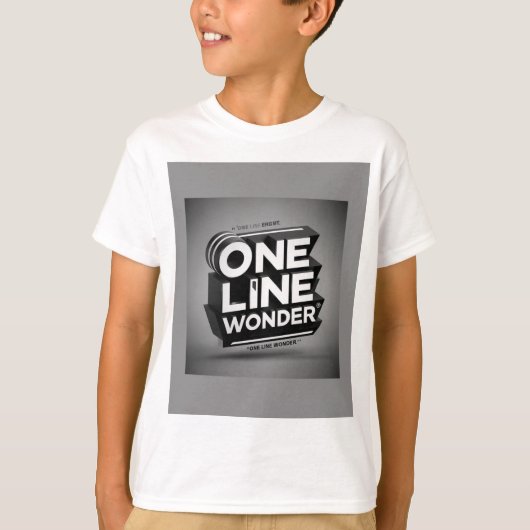 T-shirt One Line Wonder (Voorkant)