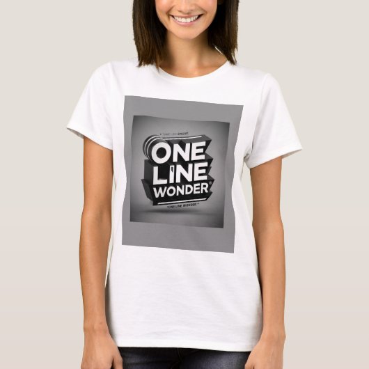 T-shirt One Line Wonder (Voorkant)