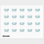 T-SHIRT One of a Kind Edition Ronde Sticker (Vel)
