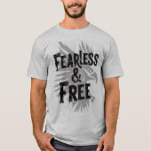 T-shirt ontwerp Fearless & Free (Voorkant)