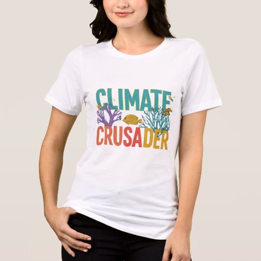 T-shirt ontwerp: Klimaatkruiser (Voorkant)