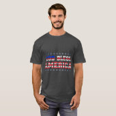 T-shirt ontwerp met de tekst "God Bless America." (Voorkant volledig)