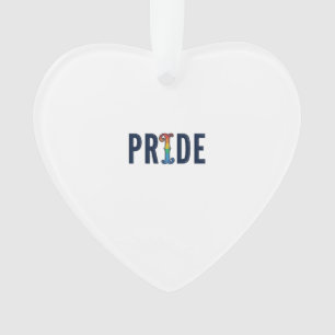 T-Shirt Ontwerp met Retro Pride Regenboog Letterty Ornament