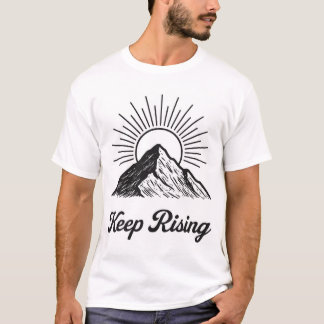 T-Shirt ontwerp met titel: Blijf Oplopen