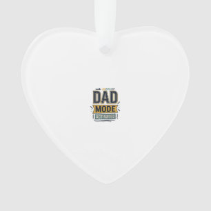T-shirt ontwerp met vintage gravure 'Dad Mode geac Ornament