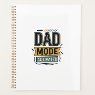 T-shirt ontwerp met vintage gravure 'Dad Mode geac Planner