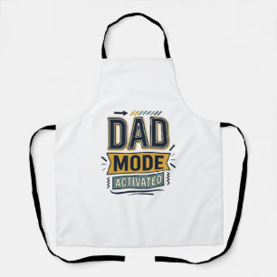 T-shirt ontwerp met vintage gravure 'Dad Mode geac Schort