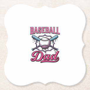 T-Shirt Ontwerp met Vintage Gravure voor Baseball  Kartonnen Onderzetters