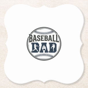 T-shirt ontwerp met vintage gravure voor baseball  kartonnen onderzetters