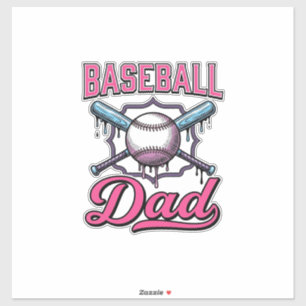 T-Shirt Ontwerp met Vintage Gravure voor Baseball  Sticker