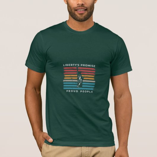 T-shirt ontwerp met Vrijheidsbeeld (Voorkant)