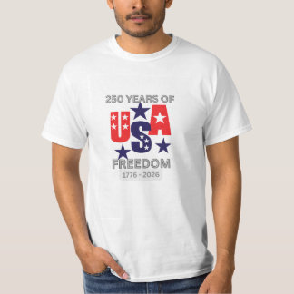 T-shirt ontwerp van 250 jaar VS 