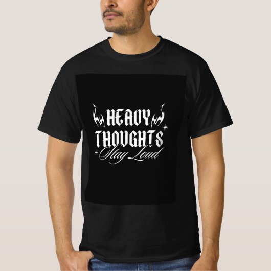 T-shirt ontwerp van blijf luid (Voorkant)